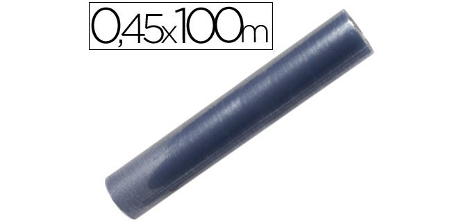 Rollo plástico forralibros 0,45x100 mt