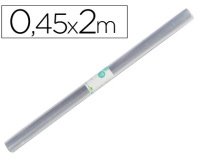 Rollo plástico forralibros 0,45x2 mt liderpapel