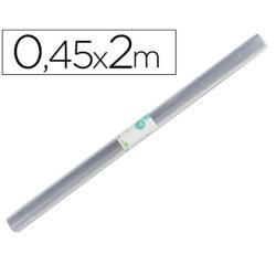 Rollo plástico forralibros 0,45x2 mt liderpapel