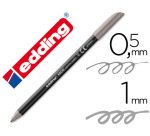 Rotulador edding punta fibra 1200 gris n.12 punta redonda 0.5 mm