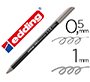 Rotulador edding punta fibra 1200 gris n.12 punta redonda 0.5 mm