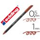 Rotulador edding punta fibra 1200 marron n.7 punta redonda 0.5 mm