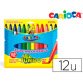 Rotulador carioca jumbo punta gruesa estuche de 12 colores surtidos