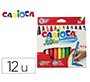 Rotulador carioca jumbo punta gruesa estuche de 12 unidades colores surtidos