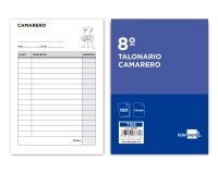 Talonario liderpapel camarero octavo sin iva 102