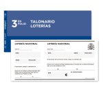 Talonario liderpapel loteria tres en folio 111