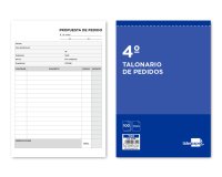 Talonario liderpapel pedidos cuarto original 122