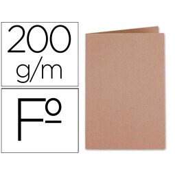 Subcarpeta liderpapel folio kraft 200g/m2