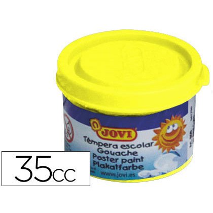 Tempera escolar jovi 35 ml color amarillo limon