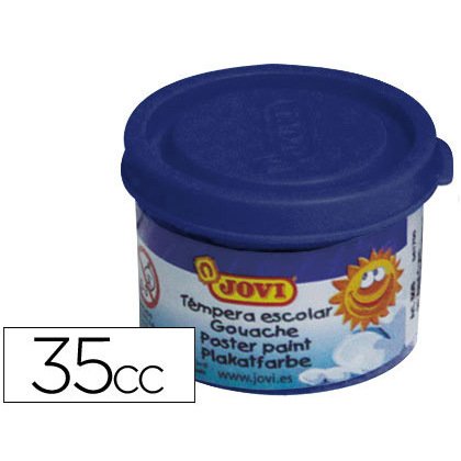 Tempera escolar jovi 35 ml color azul ultramar