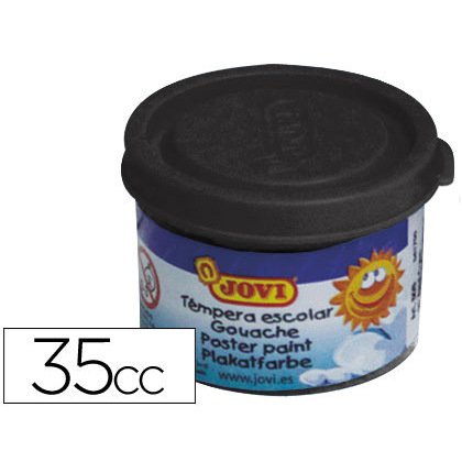Tempera escolar jovi 35 ml color negro