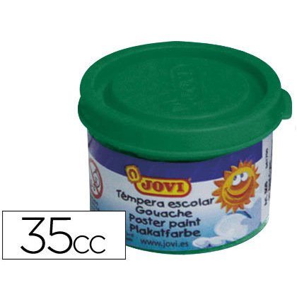 Tempera escolar jovi 35 ml color verde medio