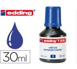 Tinta rotulador edding t-25 azul bote 30 ml
