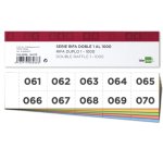 Tira de rifa liderpapel doble 1 al 1000