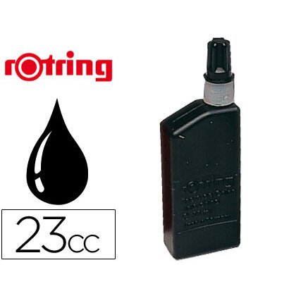 Tinta china rotring negra bote 23 cc