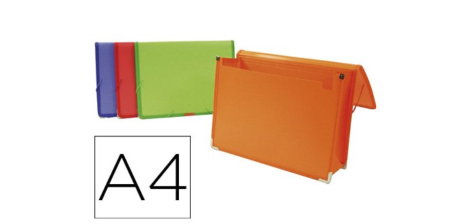 Carpeta liderpapel portadocumentos polipropileno din a4 colores surtidos
