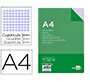 Recambio liderpapel a4 100 hojas 60gr cuadro 3 mm con margen 4 taladros