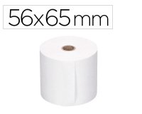 Rollo sumadora q-connect electro 56 mm ancho x 65 mm diametro sin bisfenol a