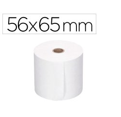 Rollo sumadora q-connect electro 56 mm ancho x 65 mm diametro sin bisfenol a