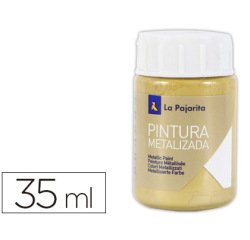 Pintura metalizada la pajarita oro rico 35 ml
