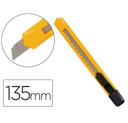 Cuter q-connect plastico estrecho cuchilla 9 mm xd-04 blister 1 unidad