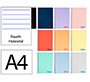 Cuaderno espiral liderpapel a4 wonder tapa plastico 80h 90gr rayado horizontal con margen colores surtidos