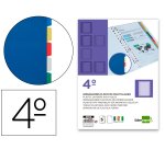 Separador liderpapel plastico juego de 5 separadores cuarto 11 taladros