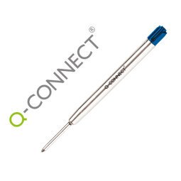 Recambio boligrafo q-connect tipo parker azul