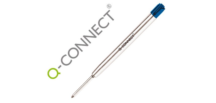 Recambio boligrafo q-connect tipo parker azul