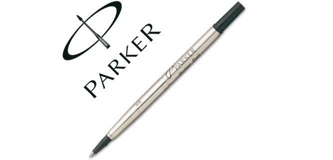 Recambio rotulador roller parker 0,8 mm negro