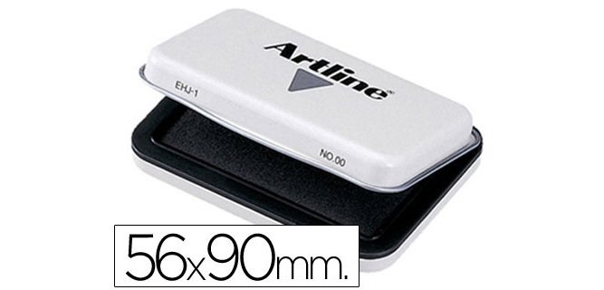 Tampon artline nº0 negro 56x90 mm