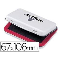 Tampon artline nº1 rojo 67x106 mm