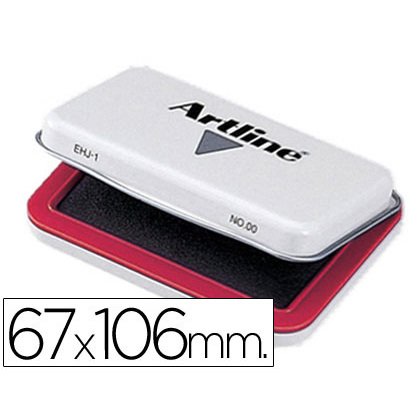 Tampon artline nº1 rojo 67x106 mm