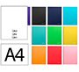 Cuaderno espiral liderpapel a4 micro jolly tapa forrada 140h 75gr liso 5 bandas 4 taladros colores surtidos
