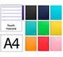 Cuaderno espiral liderpapel a4 micro jolly tapa forrada 140h 75gr horizontal 5 bandas 4 taladros colores surtidos