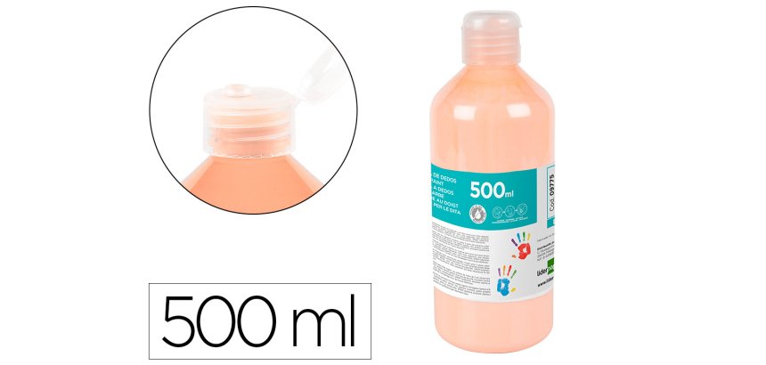 Pintura dedos liderpapel - Botella de 500 ml