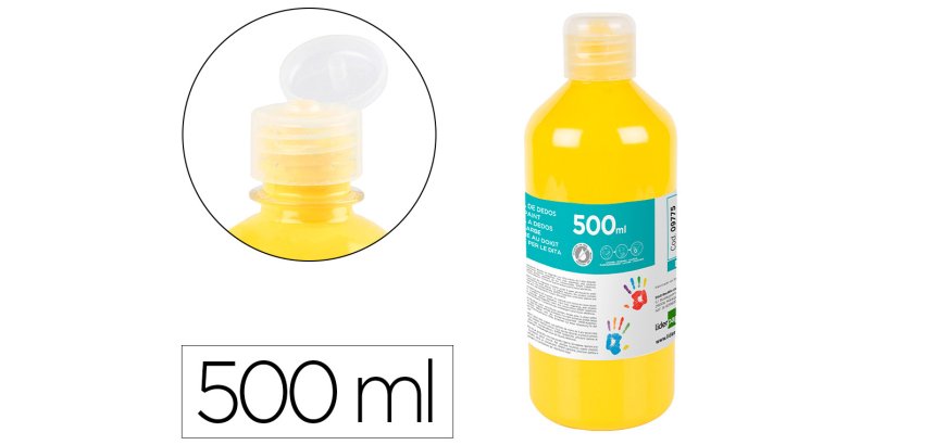 Pintura dedos liderpapel - Botella de 500 ml