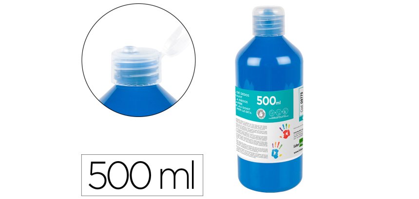 Pintura dedos liderpapel - Botella de 500 ml