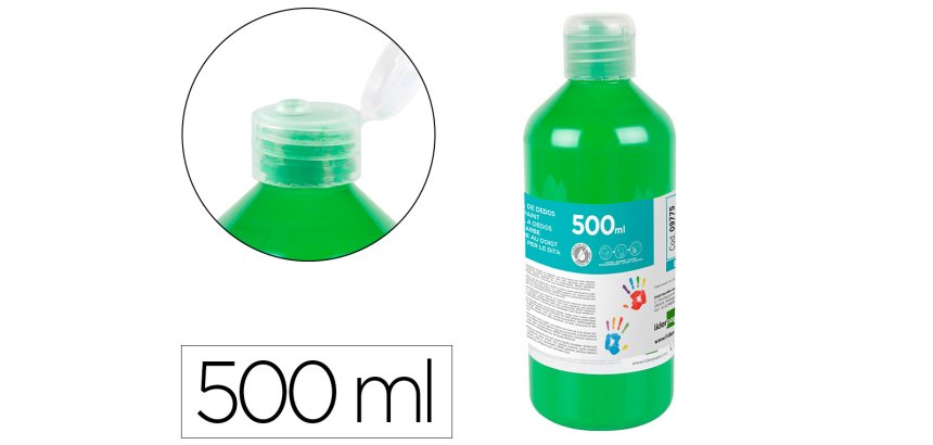Pintura dedos liderpapel - Botella de 500 ml