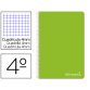 Cuaderno espiral liderpapel cuarto witty tapa dura 80h 75gr cuadro 4mm con margen color verde