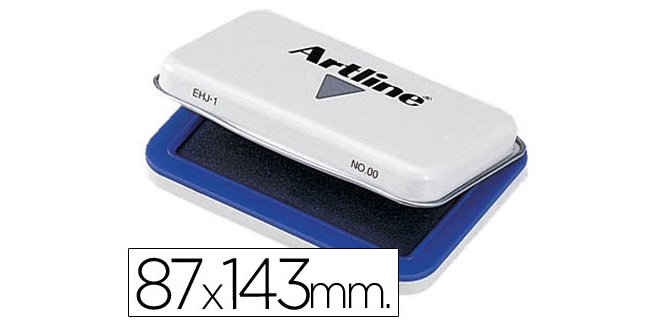 Tampon artline nº2 azul 87x143 mm