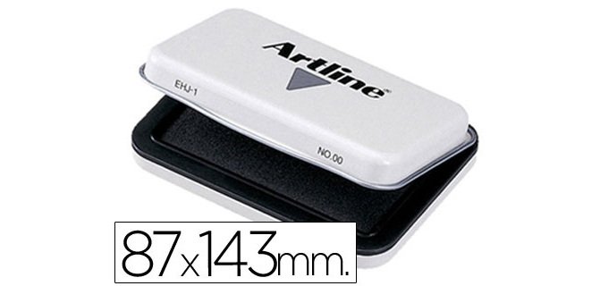 Tampon artline nº2 negro 87x143 mm