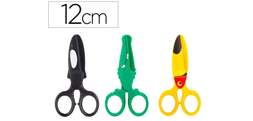 Tijera liderpapel 12 cm corta pasta de modelar papel y carton unidad