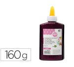 Purpurina pegamento liderpapel fantasia violeta metalizado bote de 160 gr