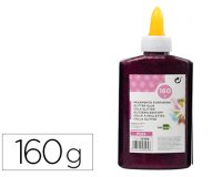 Purpurina pegamento liderpapel fantasia violeta metalizado bote de 160 gr