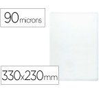 Funda portadocumento folio 90 micras pvc transparente
