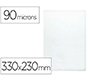 Funda portadocumento folio 90 micras pvc transparente