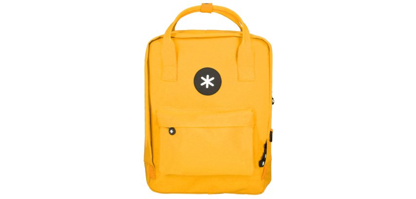 Mochila antartik 2 asas y bolsillos exteriores mostaza 300x115x390 mm