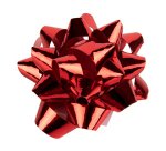 Lazo liderpapel fantasia mediano color rojo metalizado