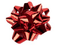 Lazo liderpapel fantasia mediano color rojo metalizado